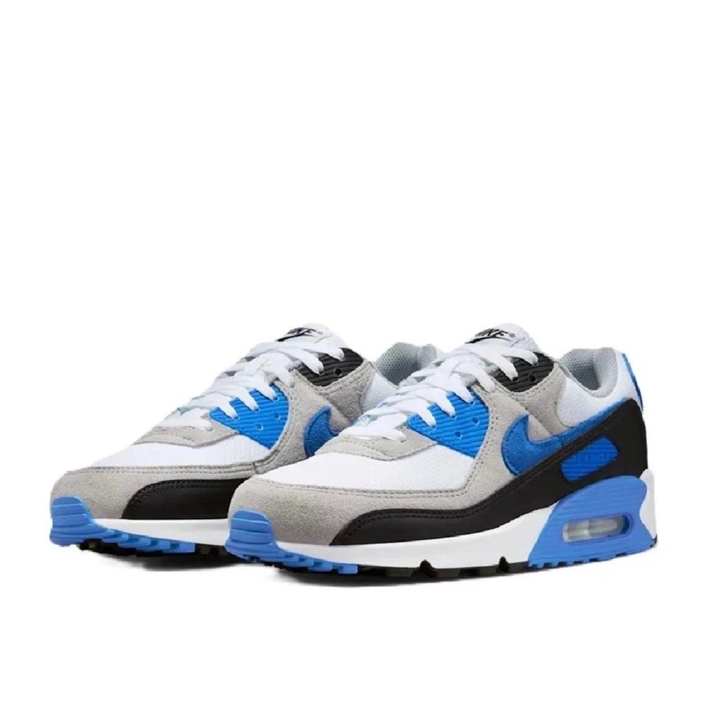 Nike Air Max 90 White Blue Crystal Mens Sneakers DM0029-122